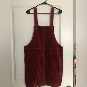 Corduroy Skirt Overalls